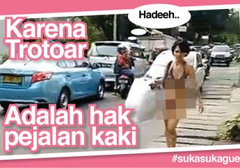 MEME: Perempuan Telanjang di Tempat Umum Itu Sering Pakai Obat Penenang