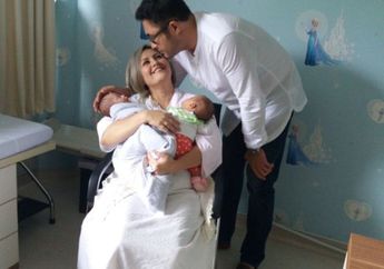 Surya Saputra dan Cynthia Lamusu Pamer Kelucuan Anak Kembarnya