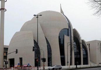 Keren! Pesona Masjid Kontemporer, Kubah Berkaca Aksen Ottoman, di Kota Cologne, Jerman