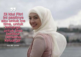 Bersama Keluarga Raline Syah Lebaran di New York