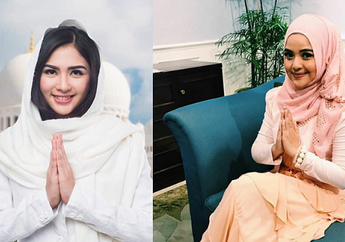 9 Selebriti Indonesia Berfoto Lebaran Sendirian, Lho, Gandengannya Mana? 