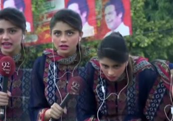 VIDEO : Ekstremnya Suhu Panas di Pakistan, Ngeri, Lihat yang Terjadi Pada Presenter TV ini