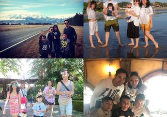 Liburan Ala Keluarga Darius Sinathrya dan Andhika Pratama, Lebih Suka yang Mana?