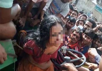 Tragis! Dikira Menculik Anak, Wanita Cacat Mental Ini Diikat di Traktor dan Dipukuli Orang Banyak