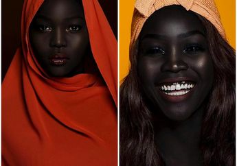 Wow, Model Berkulit Hitam Legam ini Bangga Dijuluki 'Si Ratu Kegelapan'