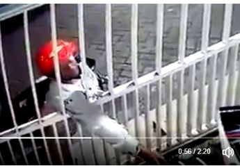 Tertangkap kamera, Begini Kocaknya Ulah Pencuri Bra Wanita di Surabaya