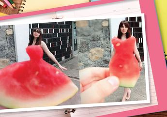 Seksi Berbalut Kreatif, Saat Musim Panas Gaun Semangka Ini Bikin Salfok