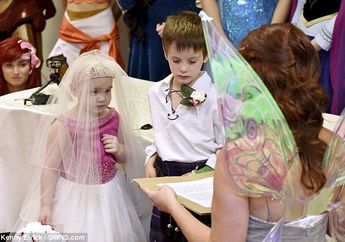 Sungguh Haru, Gadis 5 Tahun Menikahi Sahabatnya yang Berusia 6 Tahun, Sebelum Dia Menyerah Pada Kanker