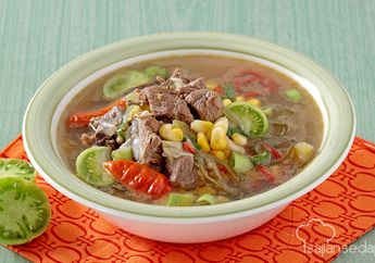 Resep - Sup Daging Asam Pedas, Teman Kala Weekend Tiba