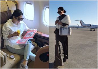 Kompilasi Gaya Cabin dan Airport Life Syahrini yang Super Mewah dan Glamor 