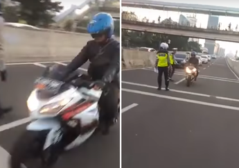 Ada Razia JLNT Casablanca, Pengendara Motor Dibiarkan Lewat, Ini Penjalasan Pihak Kepolisian