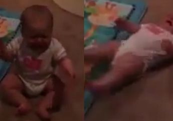 Masuk Akal Nggak Sih Lihat Bayi Nangis Seperti Ini, Di videonya Ketahuan Apa Yang Terjadi