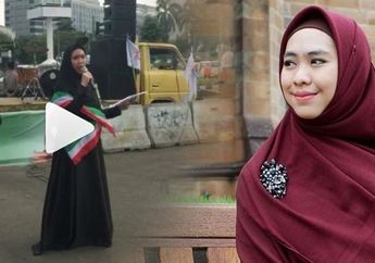 Bikin Merinding, Aksi Turun ke Jalan Oki Setiana Dewi Lantunkan Puisi Peduli Palestina