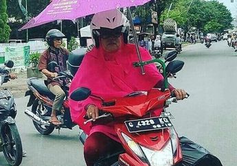 Karena Takut Kepanasan, Apa yang Dilakukan Lady Biker ini Justru Mengundang Bahaya!
