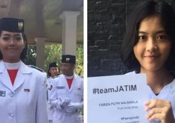 Fariza Putri Salsabila Masuk Trending Topic, Ini 7 Fakta Pembawa Baki Bendera Sangsaka Merah Putih Asal Jawa Timur di HUT Indonesia ke-72
