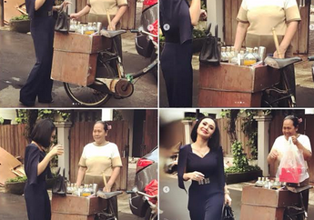 Minum Jamu Gerobak, Artis Ini Bawa Tas Mewah Harga Ratusan Juta, Ckckck.... 