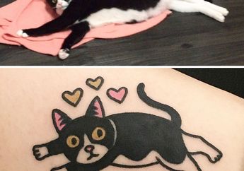 Tattoo Tidak Selalu Gahar, Ada Juga Tattoo Lucu dari Hewan Peliharaan yang Lucu Banget!