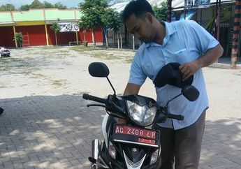 Keterlaluan, Motor Plat Merah MIliki Pemerintah Dipakai Maling, Inilah Tampang Pencurinya