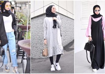 Agar Tidak Membosankan Ini 5 Gaya Busana Nuansa Hitam ala Hijabers Joyagh, Bisa Kamu Tiru Nih Biar Makin Hits!