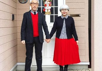 FOTO : Romantis, Pasangan Ini Berpakaian Serasi Hingga Lanjut Usia 