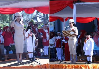 Cantiknya Yuni Shara Jadi Pembina Upacara, Didampingi Gadis yang Imut Banget