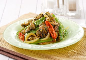  Cuma 20 Menit Cah Kerang Kapri Pedas Siap Manjakan Lidahmu