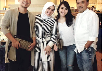 Ayu Ting Ting dan Aziz Gagap Kompakan Saat Hadiri Ultah Denny Cagur, Janjian Ya?