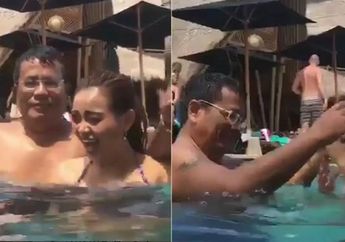 Panas, Hotman Paris Kepergok Lagi Dansa di Kolam Renang Bareng Cewe Cantik