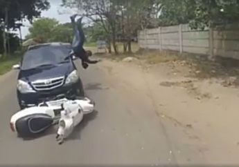 Kena Batunya! Pengemudi Motor Alami Hal Ini, Setelah Anggap Jalanan Kayak Sirkuit