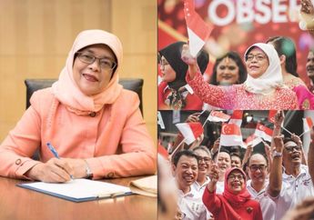 Sederhana dan Bersahaja, Menilik 5 Gaya Busana Hijab Penjual Nasi Padang yang Menjadi Presiden Perempuan Pertama Singapura, Halimah Yacob 
