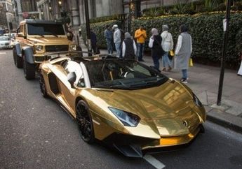 Mobil-mobil Mewah Berlapis Emas Ini Milik Orang Indonesa, Lho! Ada yang Melintas di Jakarta