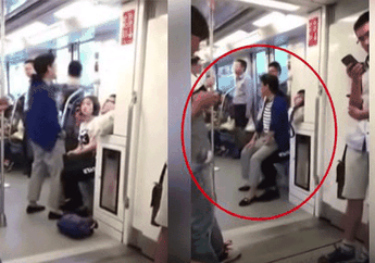 The Power of Emak-emak, Peristiwa Kocak Seorang Wanita di Kereta Ini Jadi Perhatian Netizen, Lihat yang Ia Lakukan