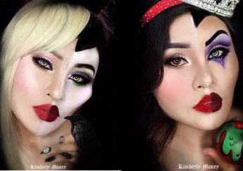 Wow! Inilah Makeup ala Disney Princess dan Musuhnya dalam Satu Wajah, Seperti Apa ya?
