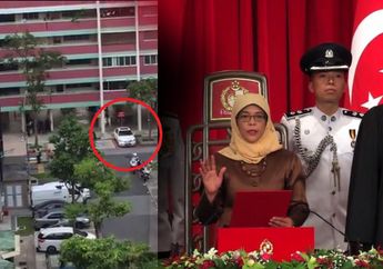 VIDEO : Tetap Bersahaja, Beginilah Bila Presiden Baru Singapura, Halimah Yacob, Berangkat Kerja dari Rusun