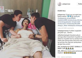 Foto-Foto Julia Perez 'Buka Aurat' di Atas Tempat Tidur Rumah Sakit, Masihkah Seksi?