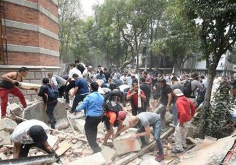 Ngeri! Video Detik-detik Gempa 7.1 Skala Richter Tewaskan Ratusan Orang, Gedung-gedung Hancur, Sampai Terjadi Ledakan Hebat!