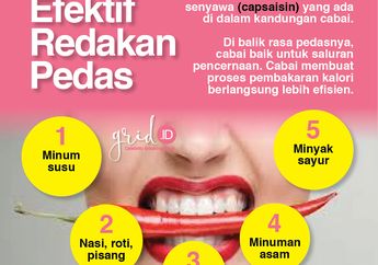 Suka Makanan Pedas, Tapi Pengin Cepat Meredakannya? Atasi Dengan 5 Bahan Ini