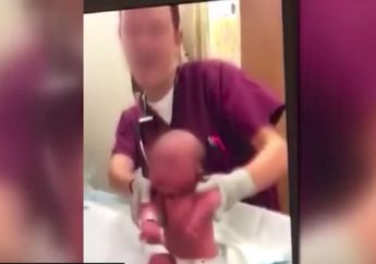 Gila, Lihat Videonya! Perawat Ini Menggunakan Bayi Baru Lahir Untuk Bahan Lelucon