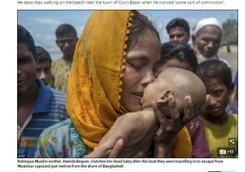 Ibu Muslim Rohingya ini Menjerit dan Menangis, Mencium Bayi Laki-lakinya saat Melarikan Diri, Penyebabnya Miris!