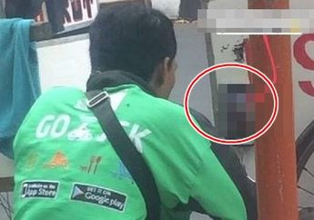 Driver Ojek Online Tertangkap Kamera Sedang Lakukan Ini Di Belakang Gerobak Es Doger! Netizen: Sedih!
