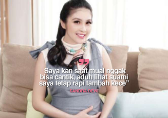 Duh, Sandra Dewi Mual dan Sebal Lihat Wajah Suami, Kenapa Ya...