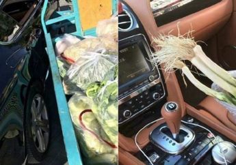 Mobilnya Diserempet Motor Berbak, Pria Ini Malah Mendapat Daun Bawang Gratis, Kok Bisa?