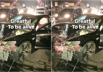 Mobil Anak Venna Melinda Rusak Parah Hantam Tiang Dua Kali 