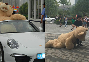 Kasian Tapi Lucu! Nembak Dengan Boneka Beruang Seharga Rp 20 Juta, Reaksi Ceweknya Malah Begini