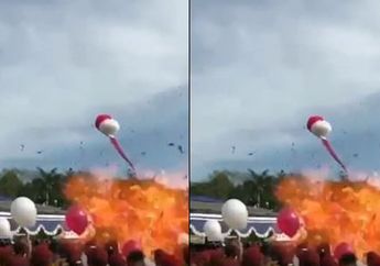 VIDEO : Detik-detik Balon Meledak di Universitas Muhammadiyah Malang yang Melukai Banyak Mahasiswa