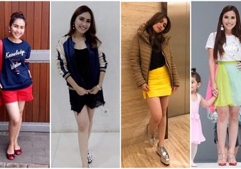 Jangan Nyinyir! Begini Gaya Seksi Feminin Ayu Ting Ting Saat Pakai Celana dan Rok Pendek