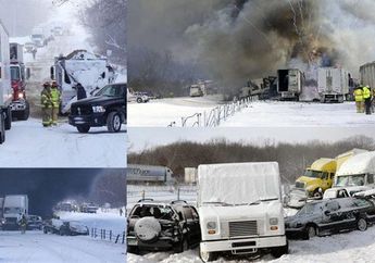 Waduh, 193 Kendaraan Terlibat Kecelakaan Beruntun. Ini Penyebabnya