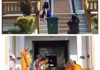 Wisatawan Mengira Berfoto Di Sebuah Kuil, Padahal Tempat Itu Adalah.......