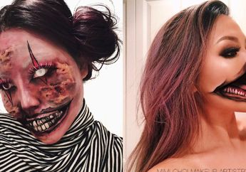 Terlihat Menyeramkan, Ini Semua Hanya Ilusi Optik Makeup! Lihat Foto Lainnya