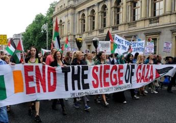 Bikin Haru, Warga Republik Irlandia Kutuk Israel yang Buat Sengsara Penduduk Palestina